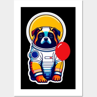 Astronaut Puppy Posters and Art